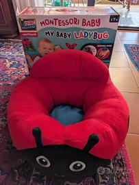 Poltroncina Montessori My Baby Ladybug NUOVA