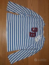 Maglia tshirt bambina Brums nuova a righe 12 anni