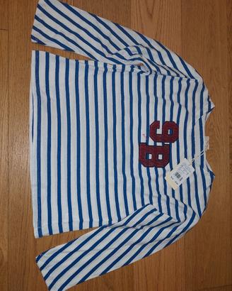 Maglia tshirt bambina Brums nuova a righe 12 anni