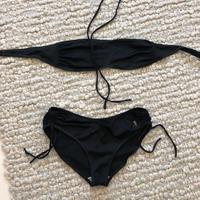 Costume da bagno nero due pezzi Yves Saint Laurent
