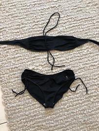 Costume da bagno nero due pezzi Yves Saint Laurent