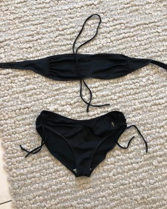 Costume da bagno nero due pezzi Yves Saint Laurent