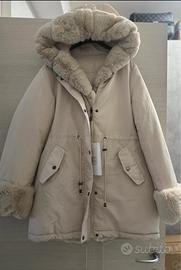 Piumino Leancce collection double face Panna