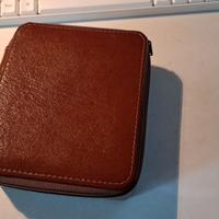 Kit pulizia scarpe in custodia marrone