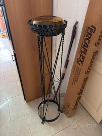 Lampada lume ferro battuto