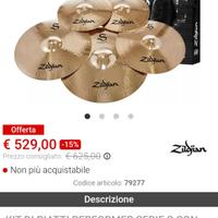 Set Zildjian performer S 