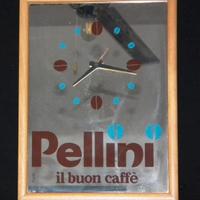 Orologio a specchio da bar pellini caffè