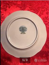 7 piatti dolce Anni ‘30 Bavaria sagom. lam.oro