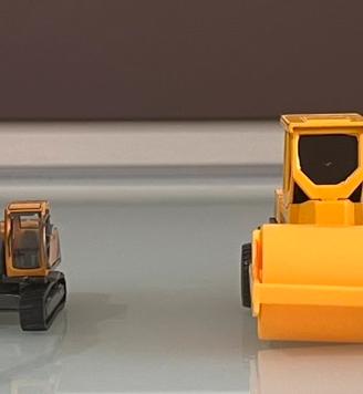 Lotto 5 mezzi cantiere (ruspa Dickie, Volvo)