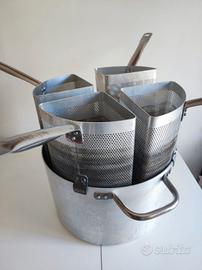 CASSERUOLA ( PENTOLA) 4 CESTELLI ALLUMINIO