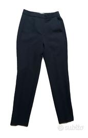 Pantalone affusolato nero cotone  Mango XXXS Nuovo