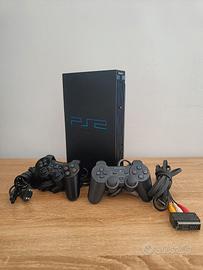 Sony PS2 Playstation 2 FAT nera + 2 controller