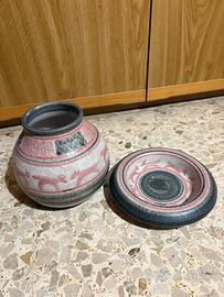 Vaso e porta caramelle in ceramica Made in Italy