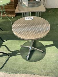 Tavolino alluminio diametro 60cm
