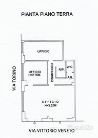 Locale commerciale ad uso negozio o uffici