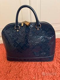 Borsa vernice blu