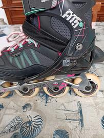 PATTINI ROLLER + PROTEZIONI E CASCO 