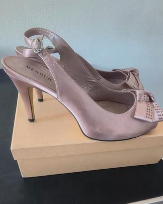 Scarpe Slingback Menbur Rosa Cipria
