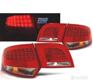 FANALI PER AUDI A3 8PA SPORTBACK 04-08 LED ROSSO C