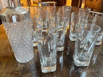 Set completo Vintage Campari - bicchieri e shaker