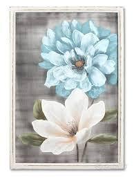 quadro fiori azzurri