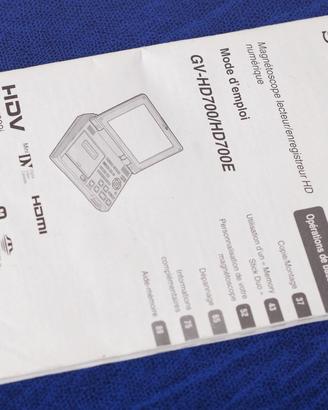 Manuale Sony GV-HD700