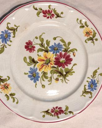 Piatto ceramica numerato Faenza Forte