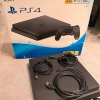 PS4 Slim 500GB + Joystick originale + Scatola