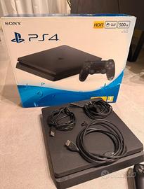 PS4 Slim 500GB + Joystick originale + Scatola