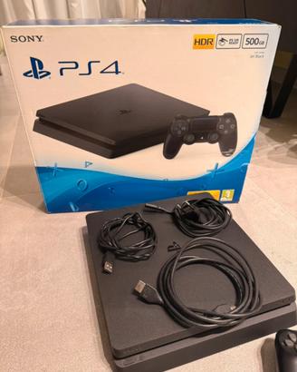 PS4 Slim 500GB + Joystick originale + Scatola