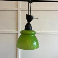 Lampada a sospensione in vetro verde