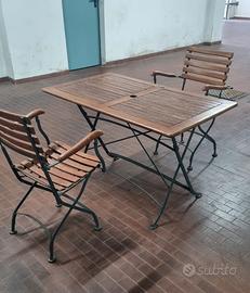 set tavolo e 2 sedie