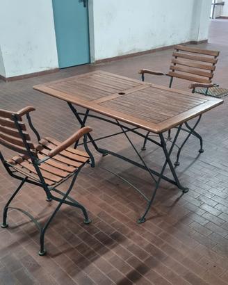 set tavolo e 2 sedie