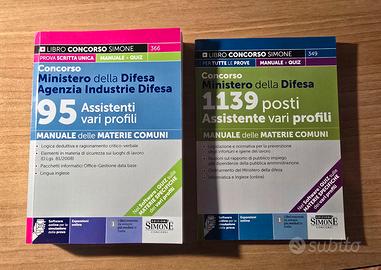 Libri concorso Ministero della Difesa e Agenzia 