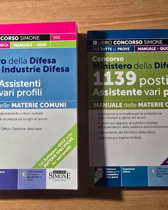 Libri concorso Ministero della Difesa e Agenzia 