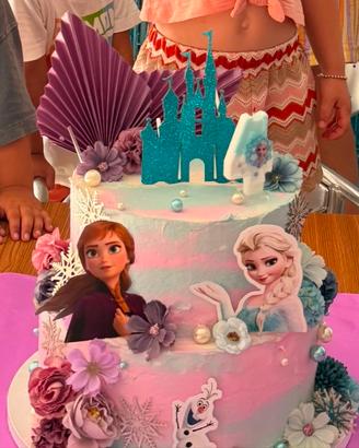 torta scenografica frozen 