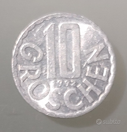 Moneta 10 groschen Austria 1992