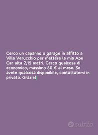  un capanno o garege
