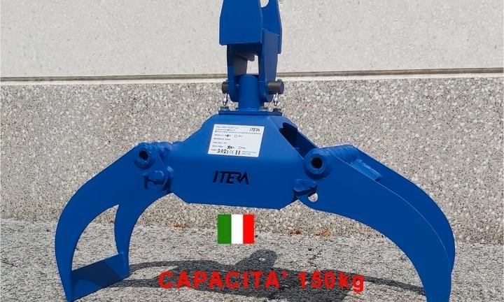 Pinza Legna IPL700 +STAFFA Doppio Snodo