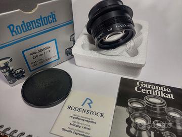Obiettivo Rodenstock 210 apocromatico F9 Gerogon