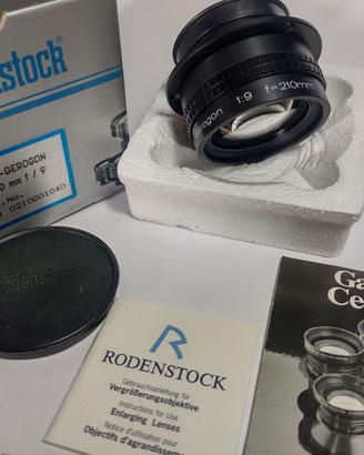 Obiettivo Rodenstock 210 apocromatico F9 Gerogon