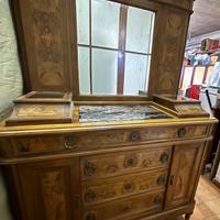 Camera matrimoniale radica e marmo 1925