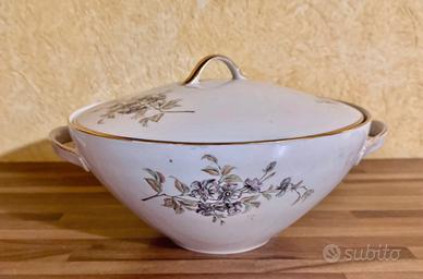 Servizio Piatti Porcellana Vintage Floreale