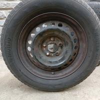 Treno Di Gomme con cerchioni SNOWAYS SILICA M+S