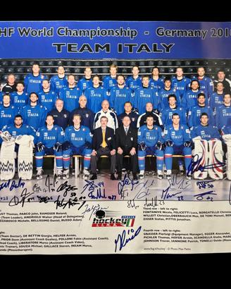 Poster originale autografato Nazionale italiana