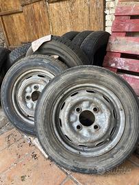 Due cerchi ruota Fulvia coupe’ 1s con pneumatico