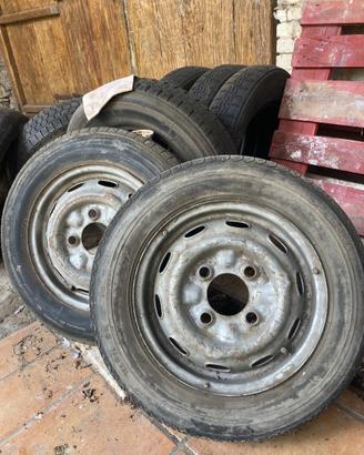 Due cerchi ruota Fulvia coupe’ 1s con pneumatico