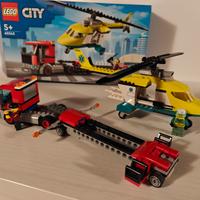 LEGO City 60343 camion trasporto elicottero