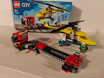 LEGO City 60343 camion trasporto elicottero