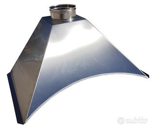 Cappa barbecue acciaio inox cm. 70x50 con archetto